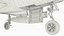 Vintage Jet Fighter With Blue Tail Silver with Interior