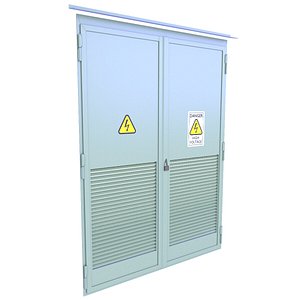 Industrial Substation Door 8 3D