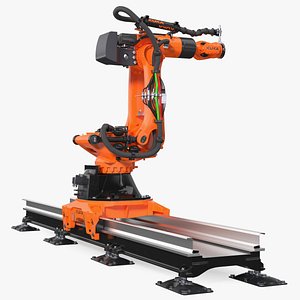 Ultra Robot Arm KUKA KR FORTEC On Skids KL 5000 3D model