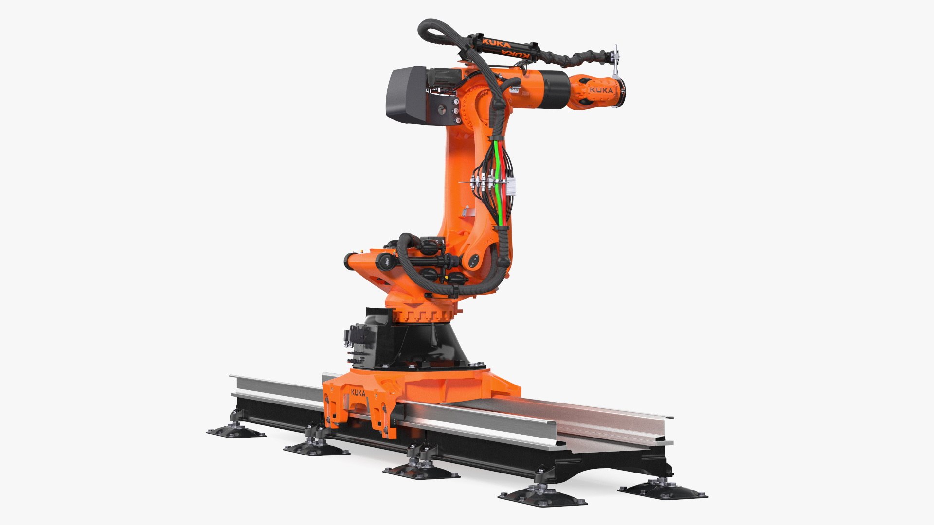 Ultra Robot Arm KUKA KR FORTEC On Skids KL 5000 3D Model