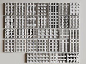 3D Cement Breeze Block 1