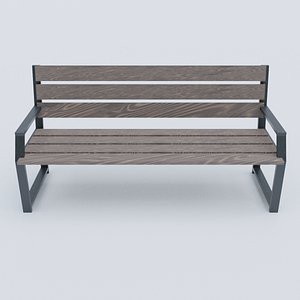 Street Wood Bench
