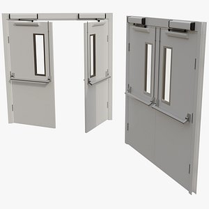 Hospital Door 1 Basic 3D