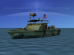 patrol boat pbr 3d model