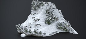 THE SNOW COVERED HILLSIDE 2023 3D