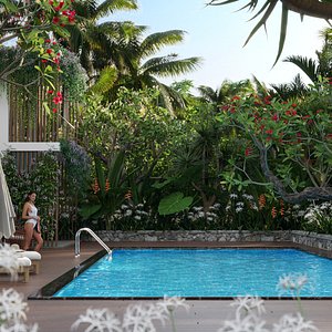 Bundle 04  Resort plants 3D model