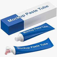 Mockup Tube Paste Set