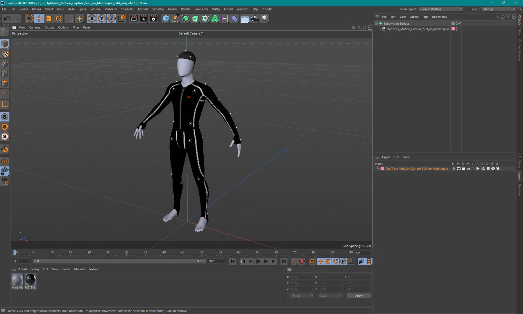 OptiTrack Motion Capture Suit On Mannequin 3D Model - TurboSquid 2295569
