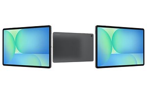 Samsung Galaxy Tab S10 FE Plus Black Low Poly 3D