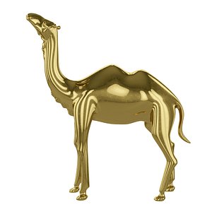 Gold camel figurine