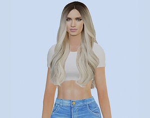 3D VR PBR FEMALE AVATAR CHARACTER KELLY 3D MODEL CHEAP PRICE VR