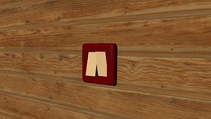 3D light switch model