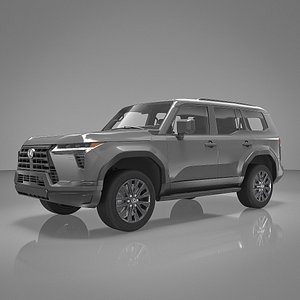 Lexus GX 550 Premium 2024 Gray Rigged 3D model
