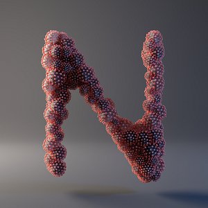 3D letter n covid 19