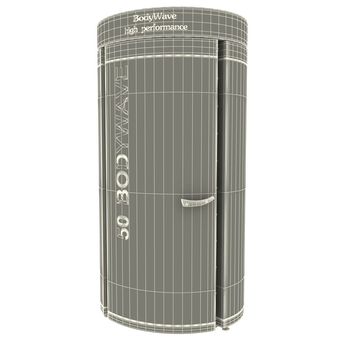 stand tanning bed bodywave 3d model