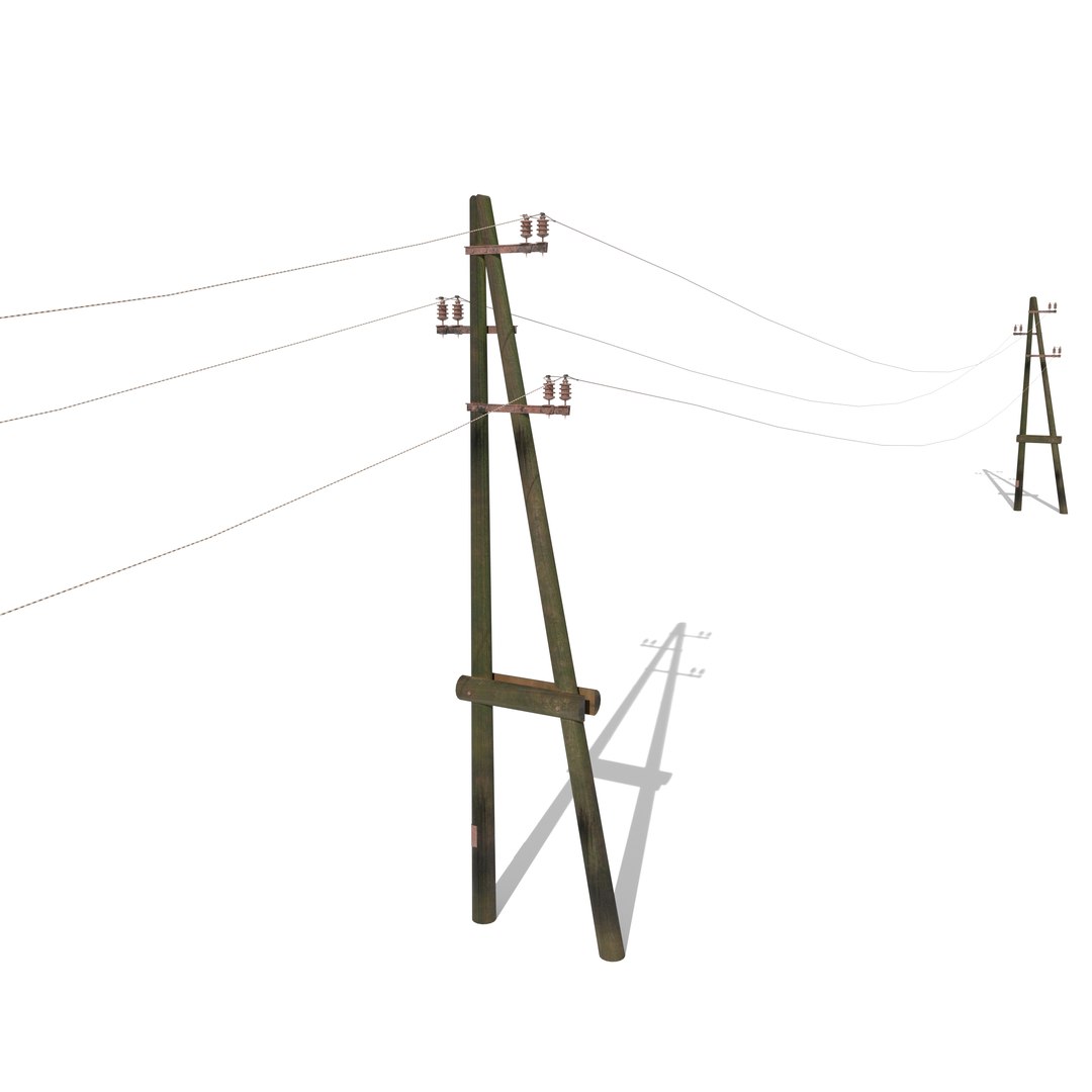 Electricity Poles Model - TurboSquid 1473473