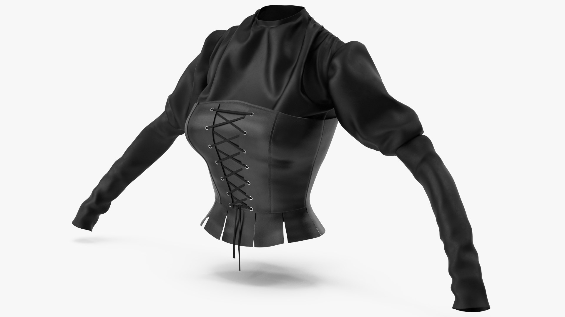Blouse with Corset Leather 3D model https://p.turbosquid.com/ts-thumb/S0/jwHf18/uT/angles_01/jpg/1694609191/1920x1080/fit_q87/ec215f95887e59e5a7ba1efecea35efd261efcf1/angles_01.jpg