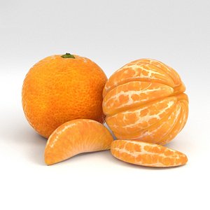 3D mandarin orange