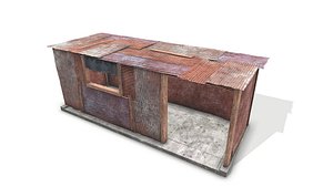 Metal Plates Shed 3D