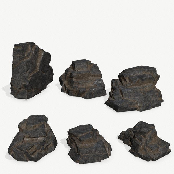 3D model Rock Set - TurboSquid 1851110