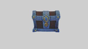 stylized chest 3D model