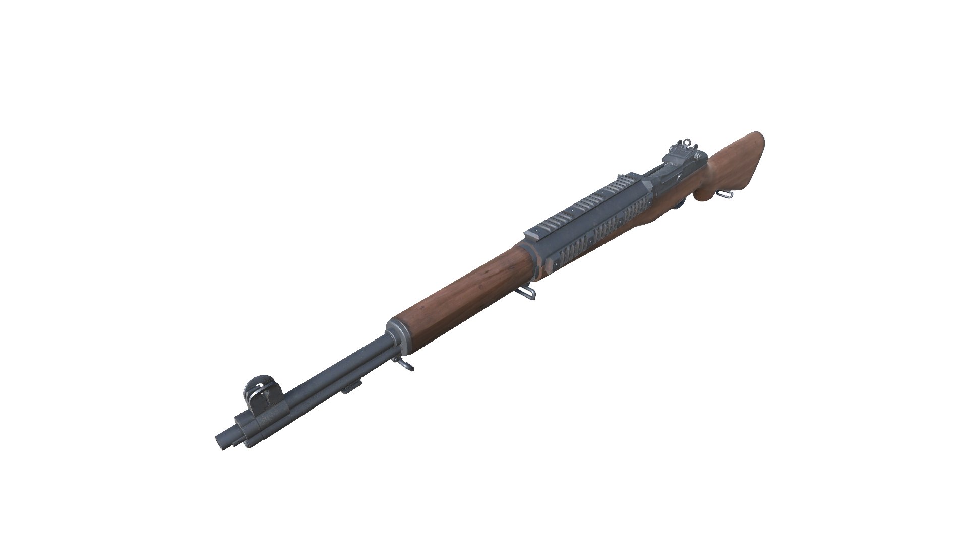 25-AssaultRifleM1Garand-gun Model 3d Game Ready Model Low-poly 3D Model ...