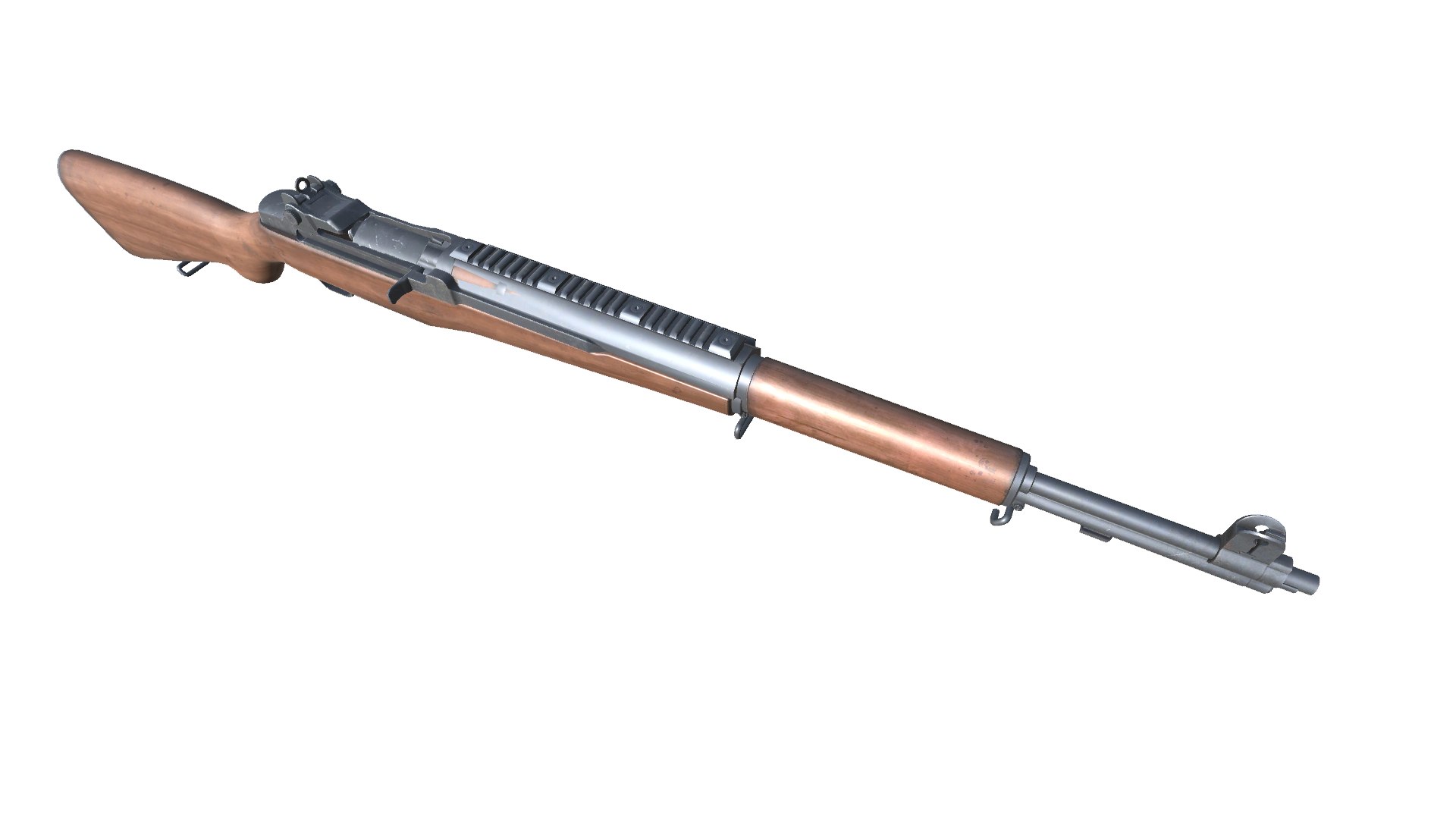 25-AssaultRifleM1Garand-gun Model 3d Game Ready Model Low-poly 3D Model ...