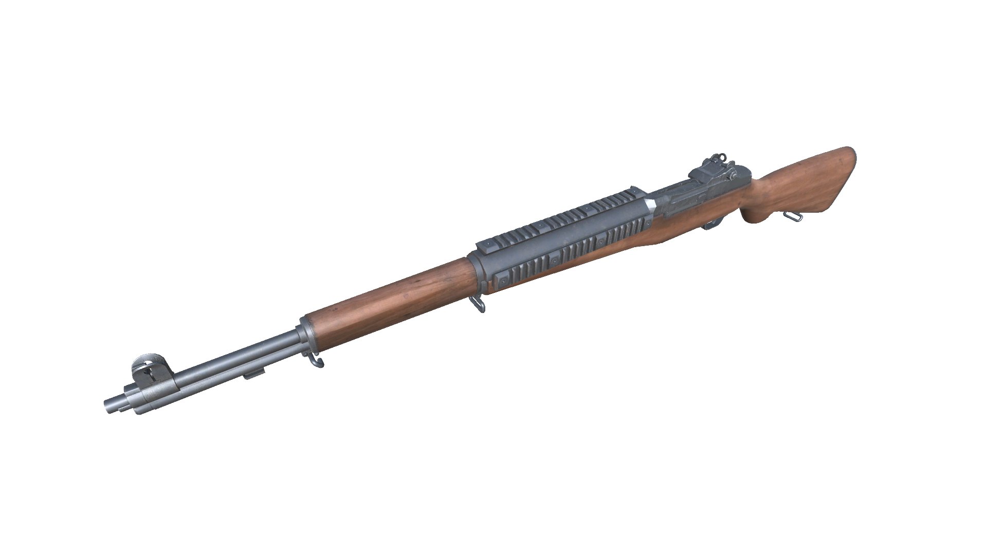 25-AssaultRifleM1Garand-gun Model 3d Game Ready Model Low-poly 3D Model ...