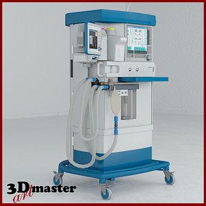 3D anaesthesia medical equipment 2 model