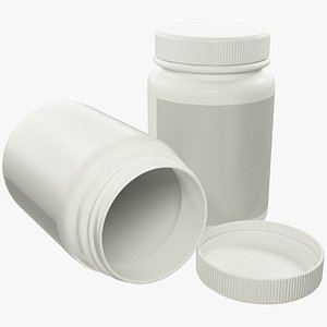 Plastic Jar with Wide Mouth V2