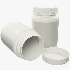 Plastic Jar with Wide Mouth V2