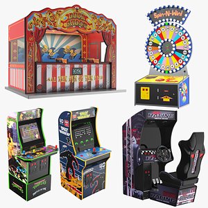 Detailed Arcade Game Collection