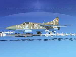 3d model mig-23 flogger b fighter