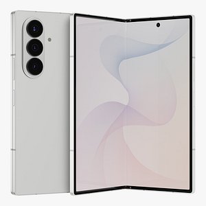 3D Samsung Galaxy Z Fold 8 Ultra Cream