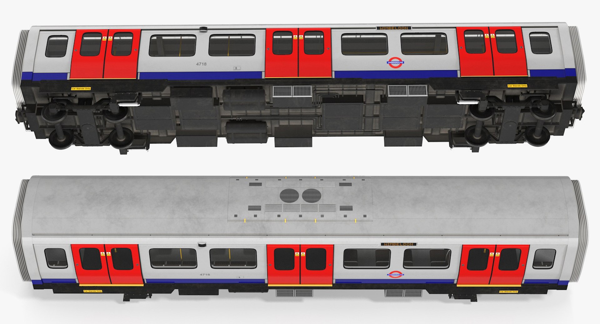 3D London Subway Train S8 Model - TurboSquid 1305575