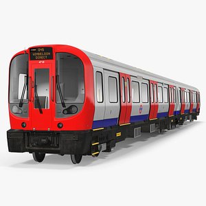 3D london subway train s8 model