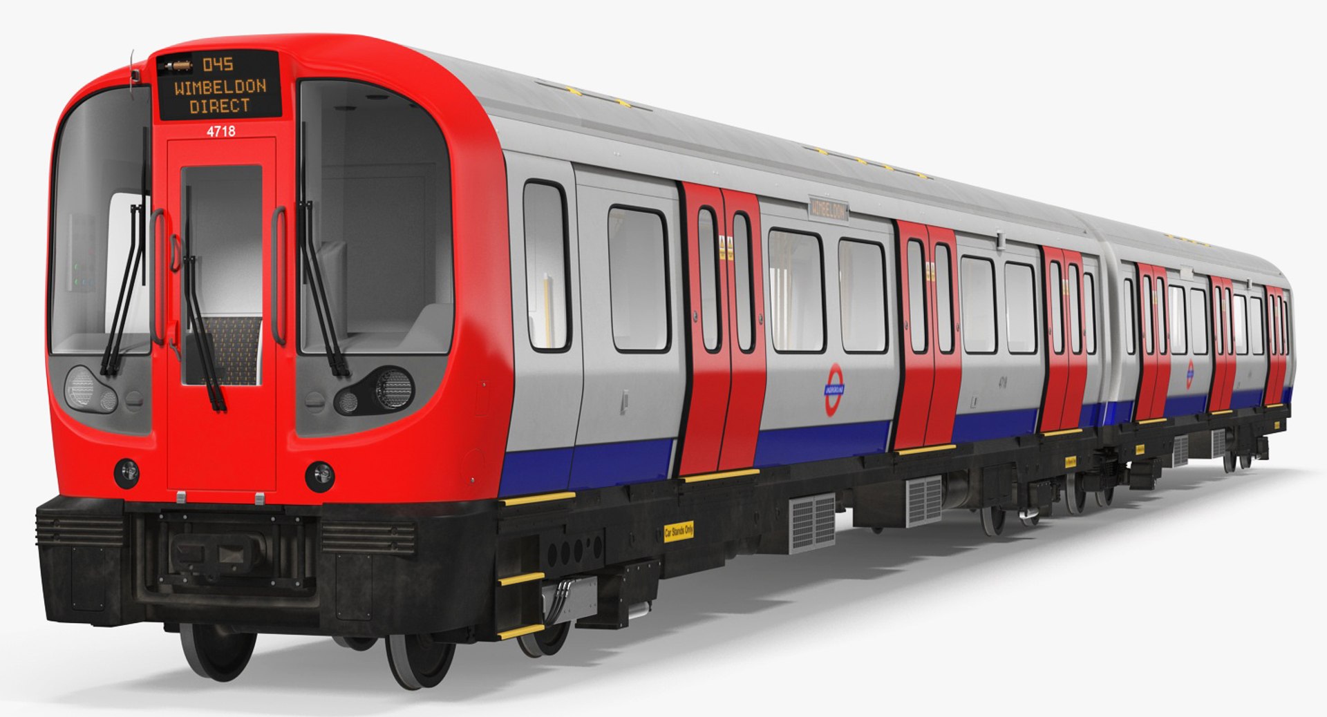 London Subway Train S8 3D model preview