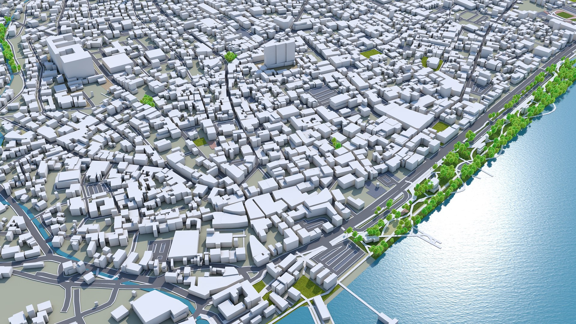 City Area Building Model - TurboSquid 1639669