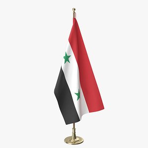 syrian office flag 3D model
