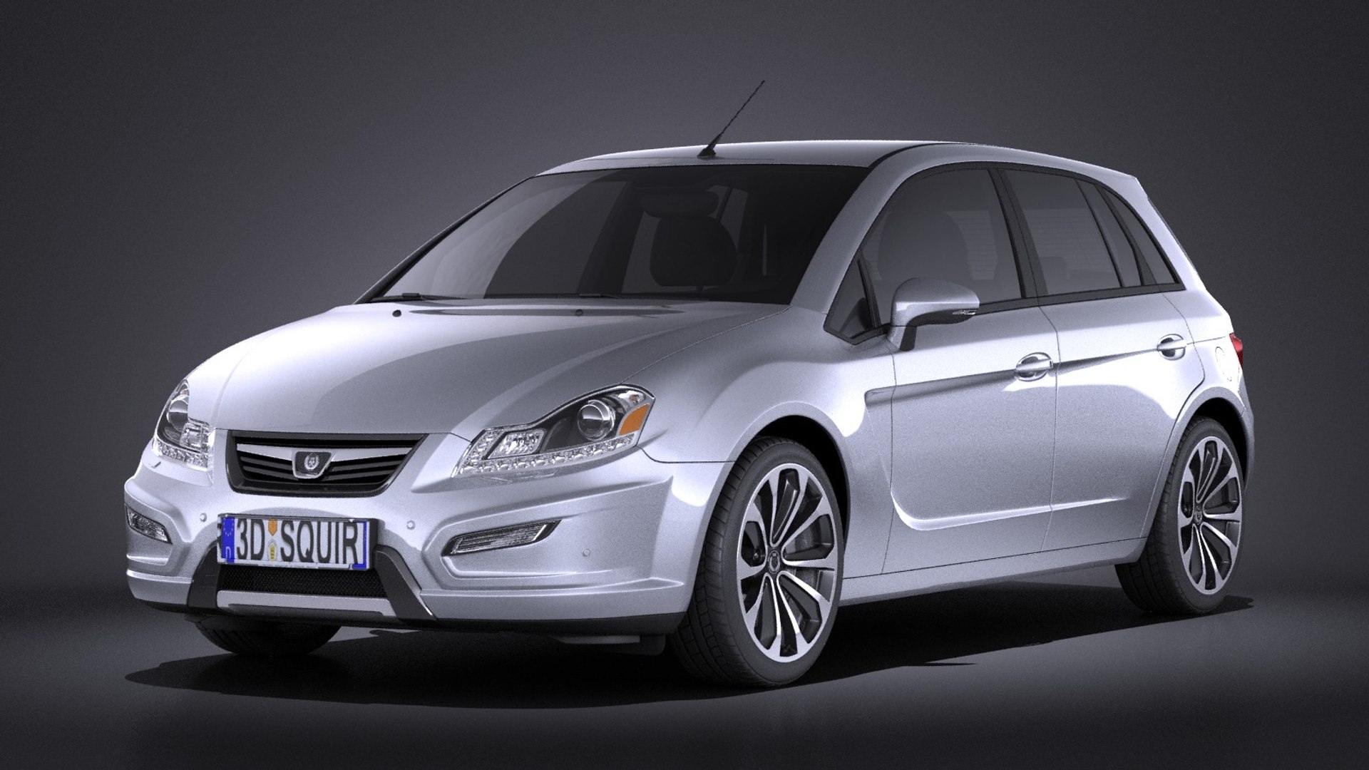 2015 hatchback generic 3d 3ds