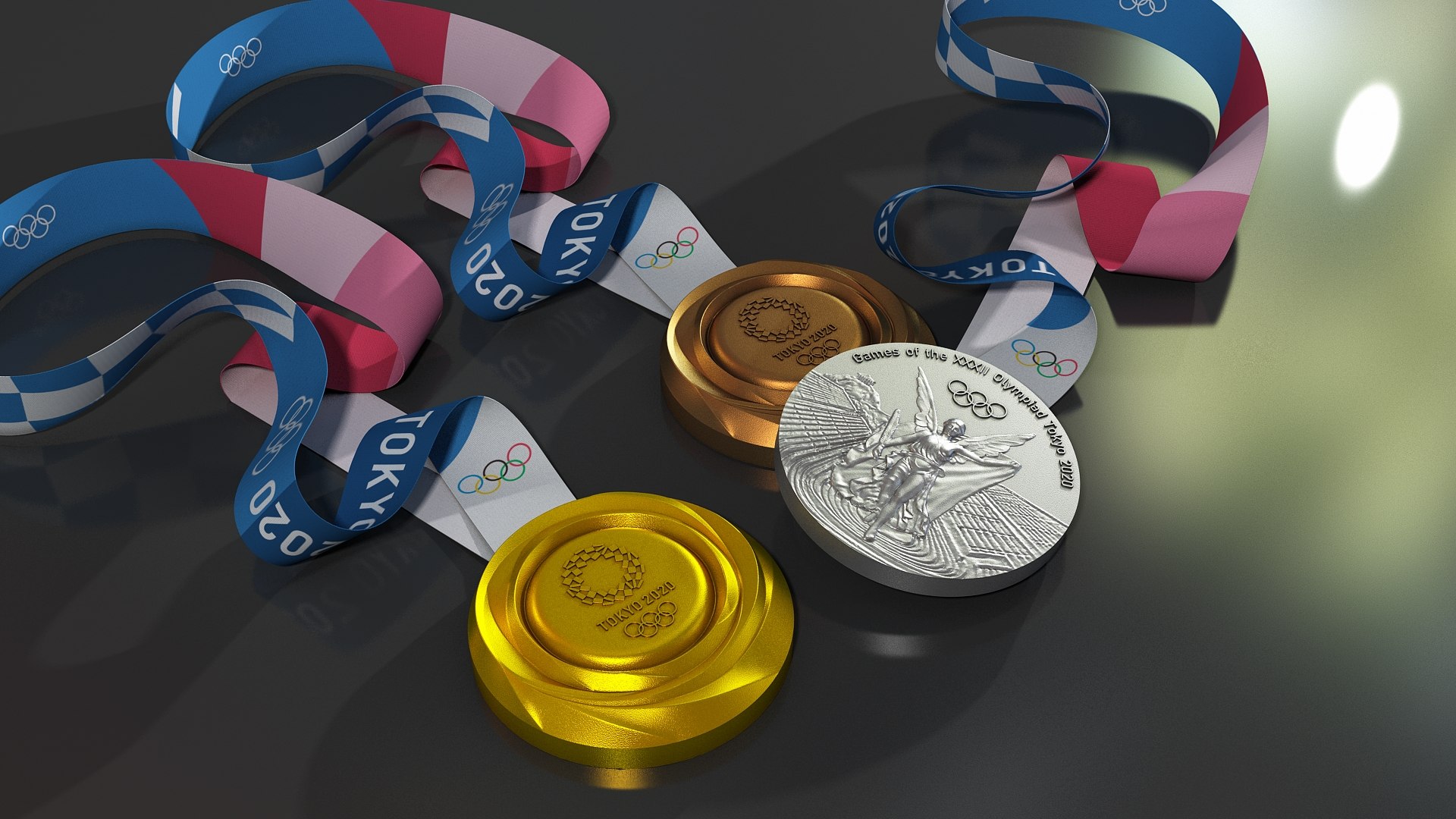 3D Model Tokyo 2020 Olympic Medals - TurboSquid 1764444