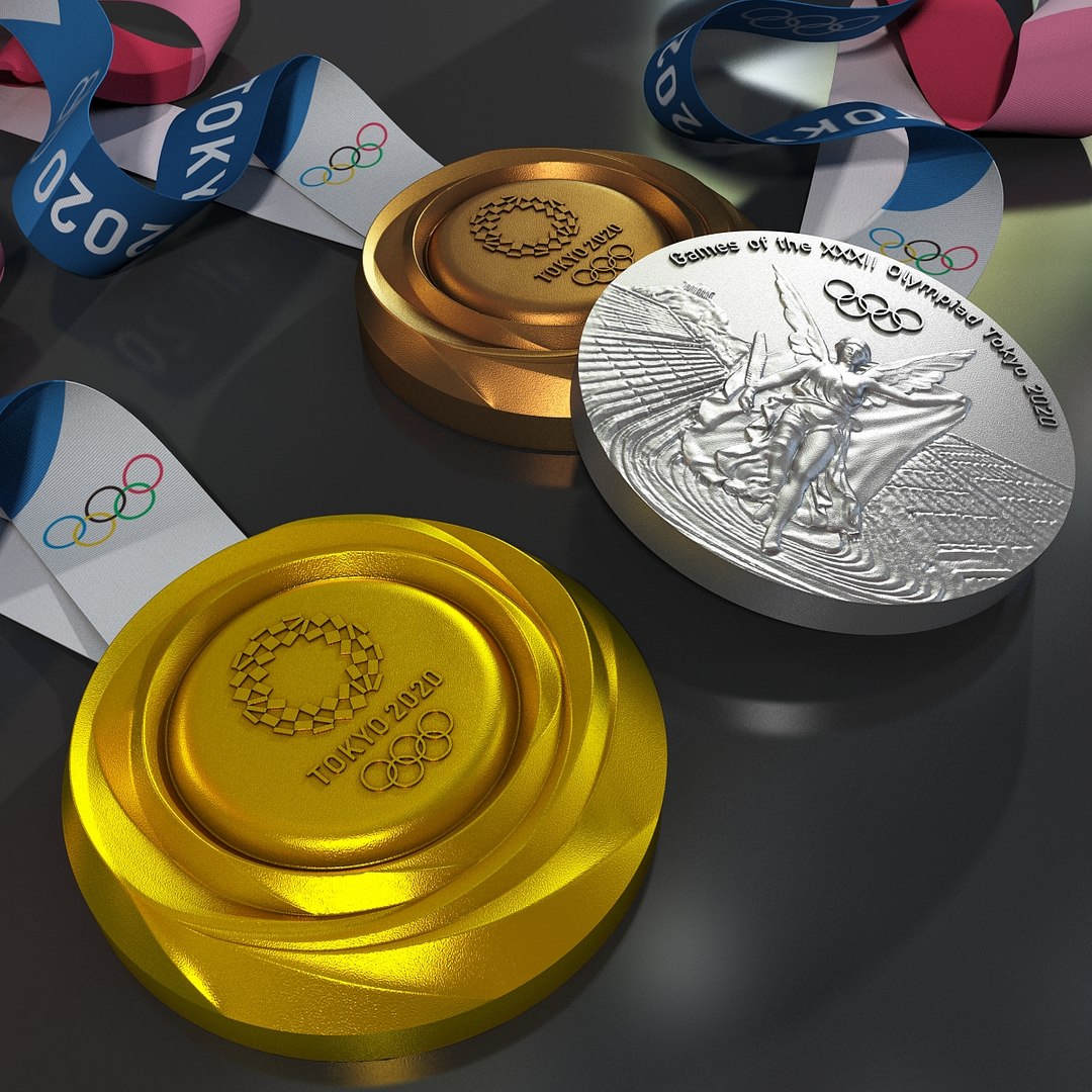 3D Model Tokyo 2020 Olympic Medals - TurboSquid 1764444