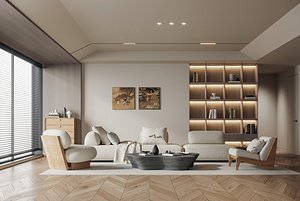 Modern living room 3D model