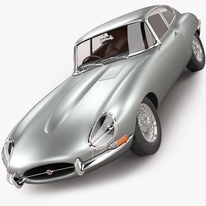 3D Jaguar E-Type Coupe 1962