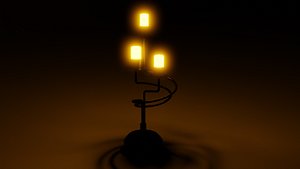 3D fashion lamp model