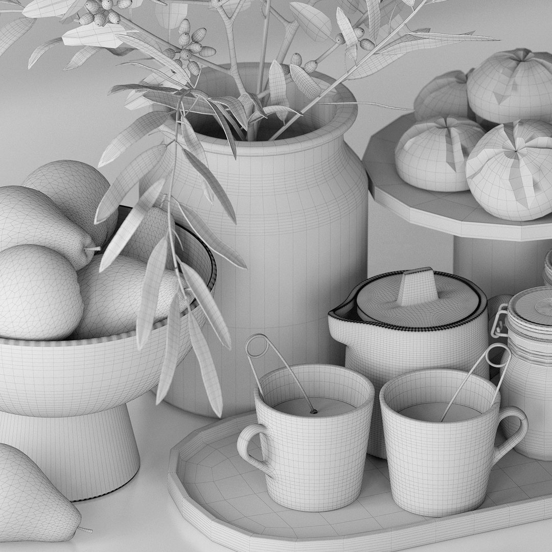 Decorative Set Model - TurboSquid 1848170