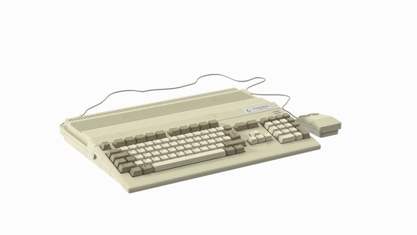 modelo 3d Teclado antiguo del ordenador doméstico Amiga 500 ...