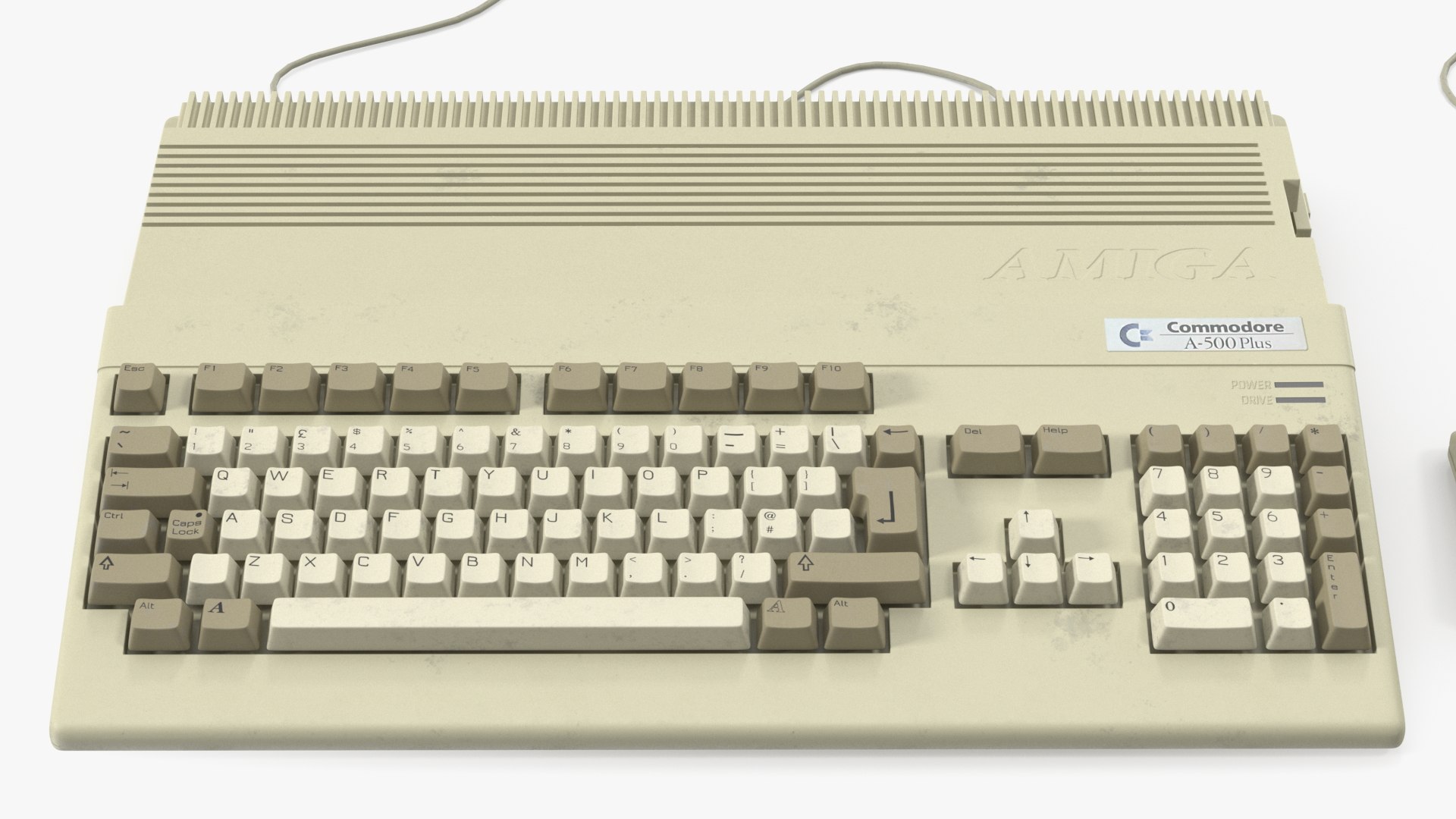 Amiga 500 Home Computer Old Keyboard 3D - TurboSquid 2062000