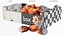 Organic Flat Peaches in Corrugated Box