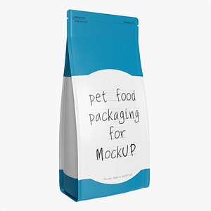 Pet food packaging 02 3D model